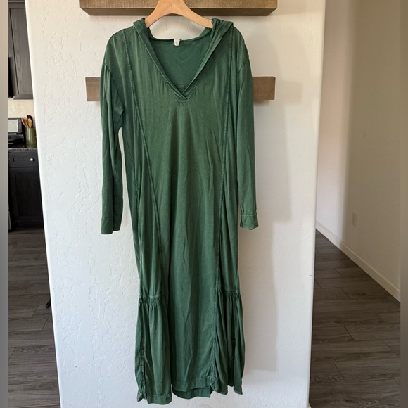 Daily Practice by Anthropologie|Long sleeve hooded midi dress in cotton/modal• - Picture 15 of 16